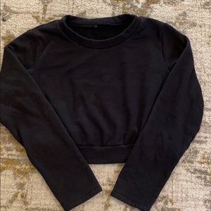 Alo cropped sweatshirt black size xs